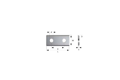 Knive 80x13x2.2, 45º, T10MG